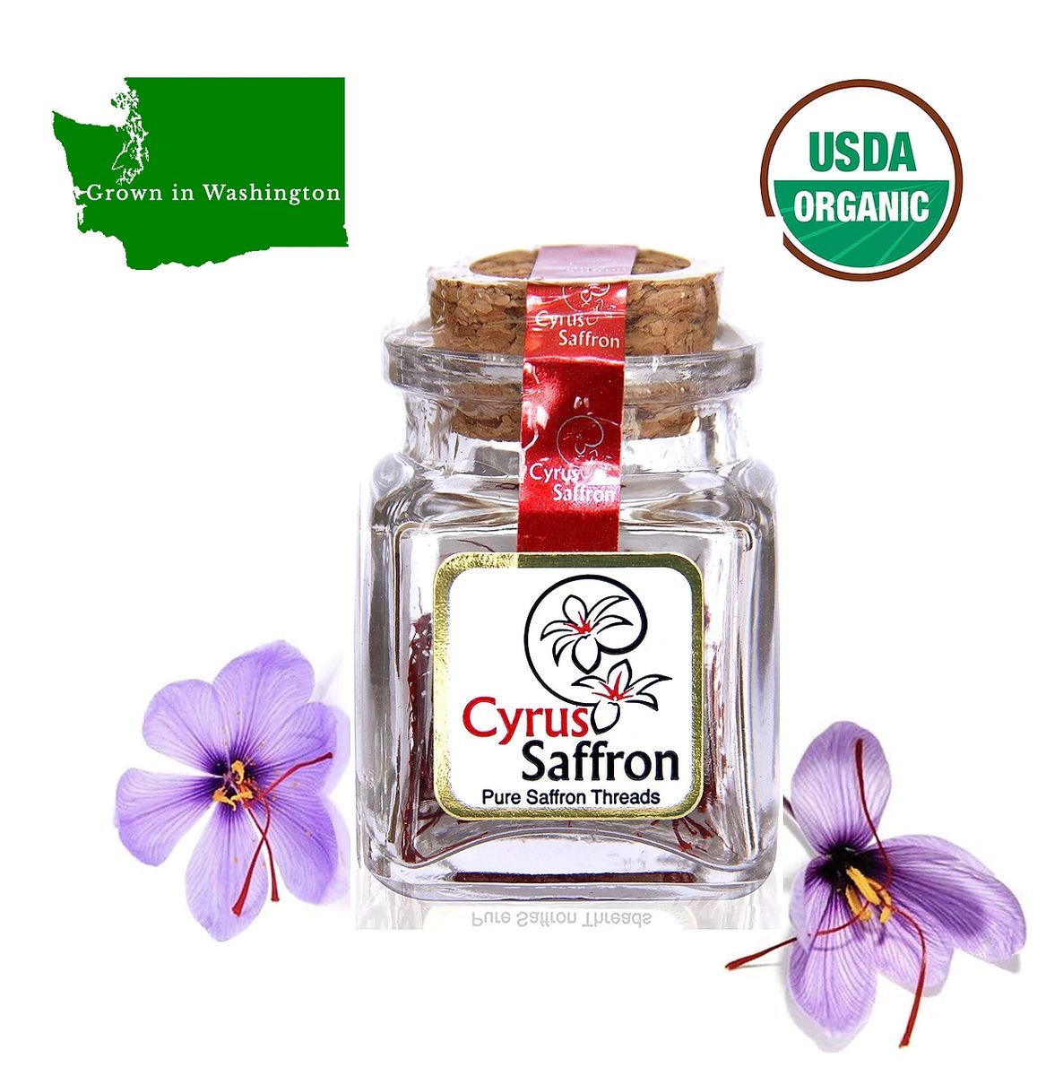 USA Grown Superior Saffron 2224 Karat All Red (0.8 Gram) Regular Price